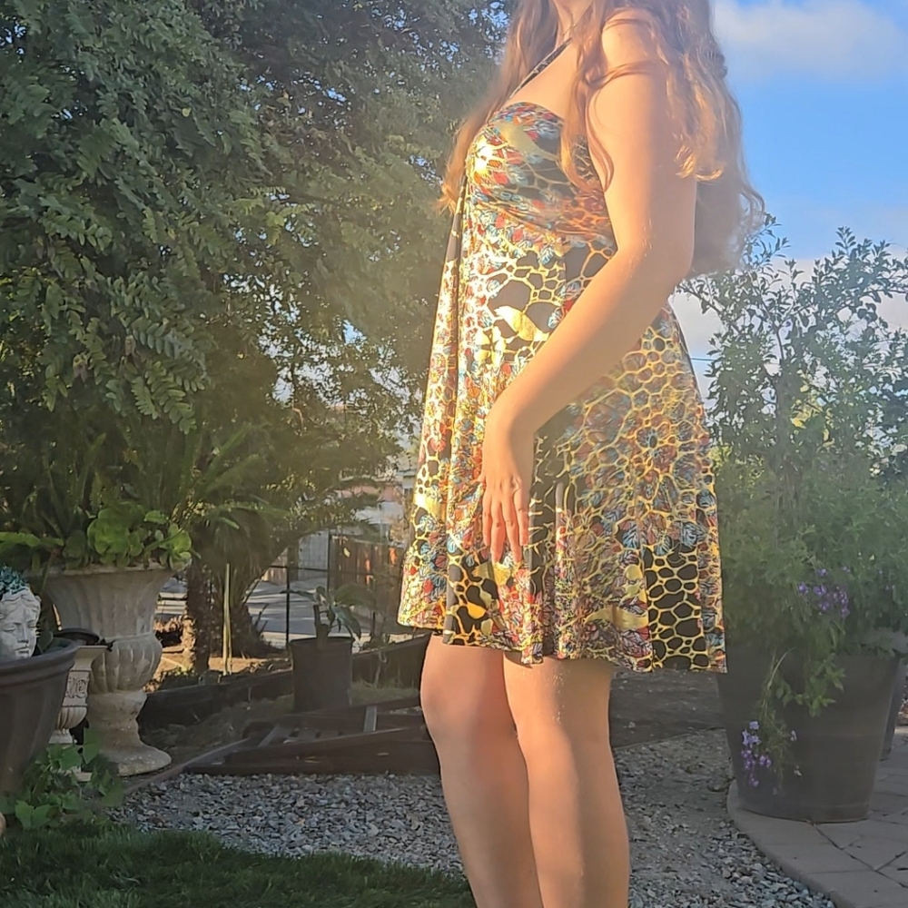 Colorful Patterned Dress - Picture 4 of 11